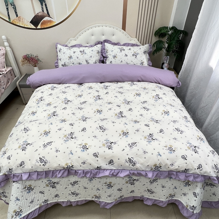 91家纺网 家纺一手货源 找家纺 寝居阁 2025新款床盖四件套 千百意