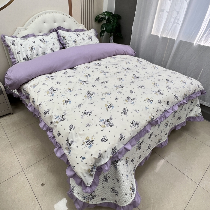 91家纺网 家纺一手货源 找家纺 寝居阁 2025新款床盖四件套 千百意