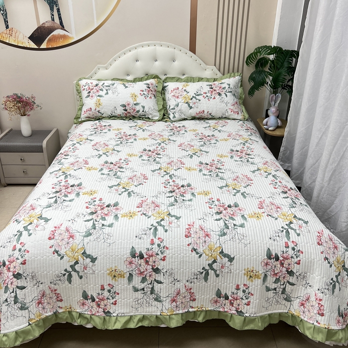 91家纺网 家纺一手货源 找家纺 寝居阁 2025新款床盖四件套 巧沁园春