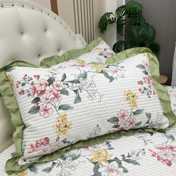 91家纺网 家纺一手货源 找家纺 寝居阁 2025新款床盖四件套 巧沁园春