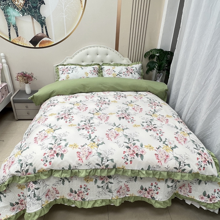 寝居阁 2025新款床盖四件套 巧沁园春