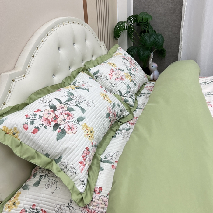 91家纺网 家纺一手货源 找家纺 寝居阁 2025新款床盖四件套 巧沁园春