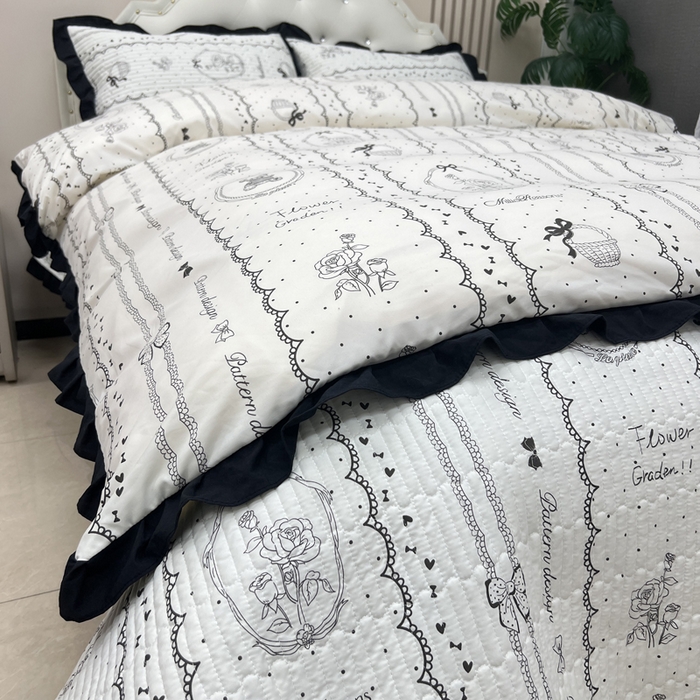 91家纺网 家纺一手货源 找家纺 寝居阁 2025新款床盖四件套 索菲亚