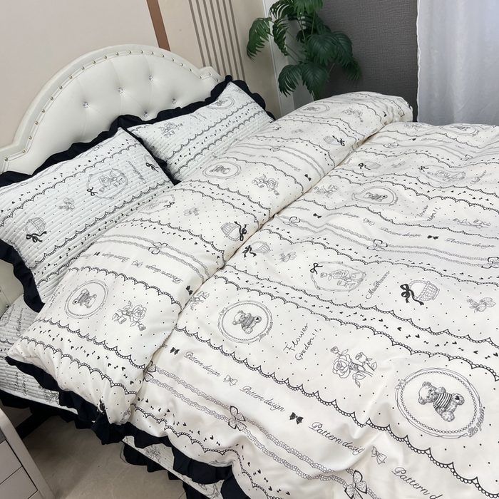 91家纺网 家纺一手货源 找家纺 寝居阁 2025新款床盖四件套 索菲亚