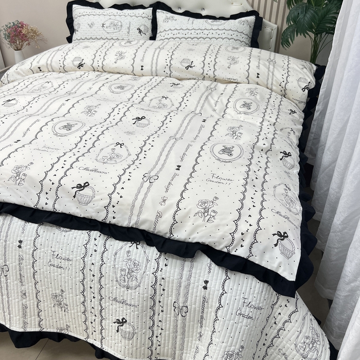 91家纺网 家纺一手货源 找家纺 寝居阁 2025新款床盖四件套 索菲亚