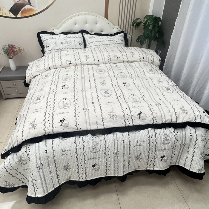 91家纺网 家纺一手货源 找家纺 寝居阁 2025新款床盖四件套 索菲亚