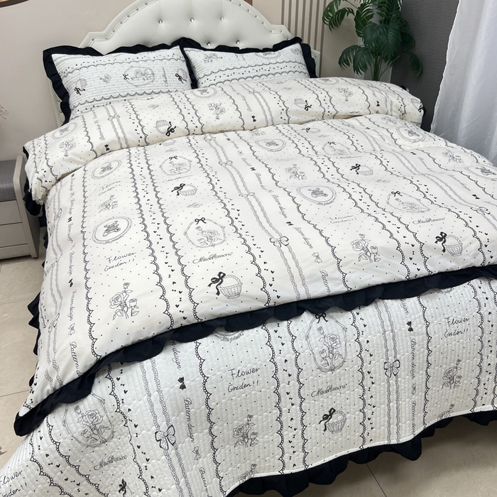 91家纺网 家纺一手货源 找家纺 寝居阁 2025新款床盖四件套 索菲亚