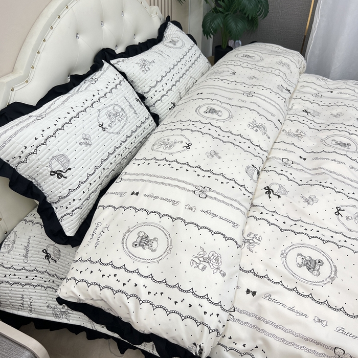 91家纺网 家纺一手货源 找家纺 寝居阁 2025新款床盖四件套 索菲亚