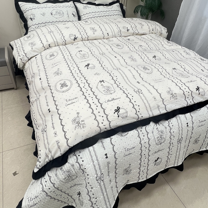 91家纺网 家纺一手货源 找家纺 寝居阁 2025新款床盖四件套 索菲亚