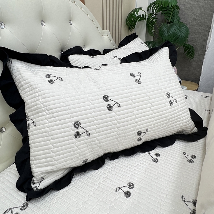 91家纺网 家纺一手货源 找家纺 寝居阁 2025新款床盖四件套 樱桃