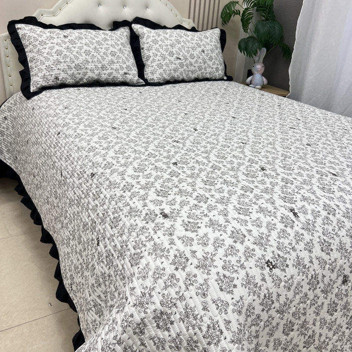 91家纺网 家纺一手货源 找家纺 寝居阁 2025新款床盖四件套 治愈花园