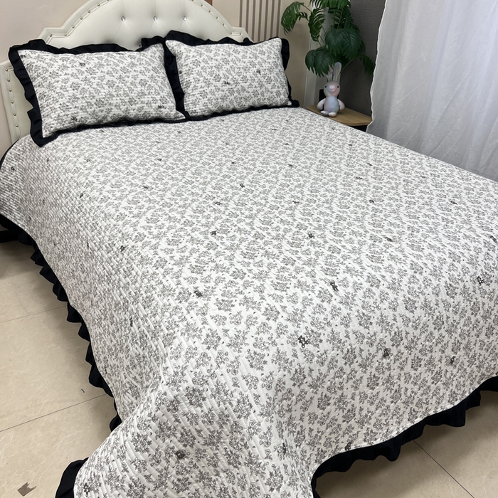 91家纺网 家纺一手货源 找家纺 寝居阁 2025新款床盖四件套 治愈花园