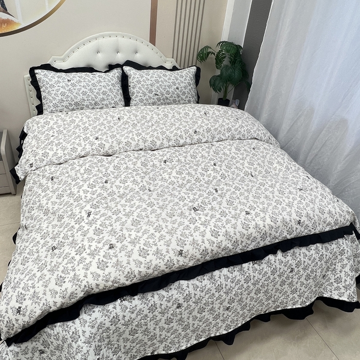 91家纺网 家纺一手货源 找家纺 寝居阁 2025新款床盖四件套 治愈花园