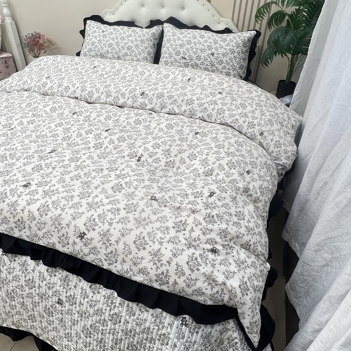 91家纺网 家纺一手货源 找家纺 寝居阁 2025新款床盖四件套 治愈花园