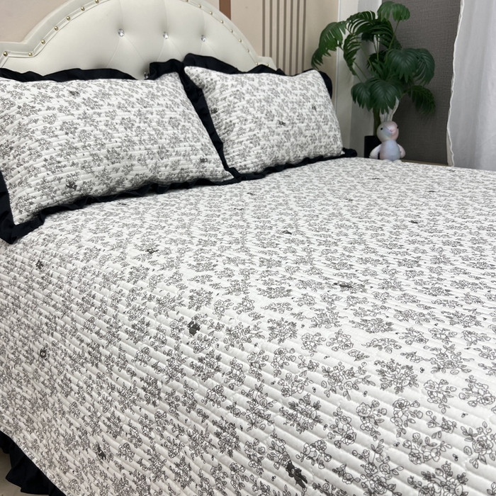 91家纺网 家纺一手货源 找家纺 寝居阁 2025新款床盖四件套 治愈花园