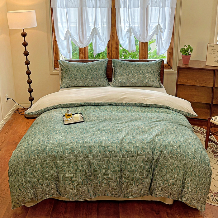 91家纺网 家纺一手货源 找家纺 （总）耀悦家纺 2025年60支纯棉印花四件套长绒棉被套床单