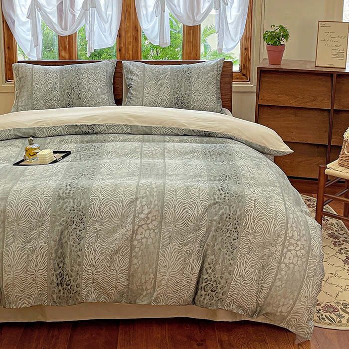 91家纺网 家纺一手货源 找家纺 （总）耀悦家纺 2025年60支纯棉印花四件套长绒棉被套床单