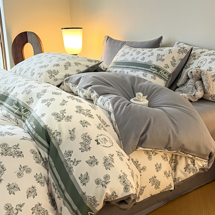 91家纺网 家纺一手货源 找家纺 （总）如约 2025新款全棉12868印花四件套