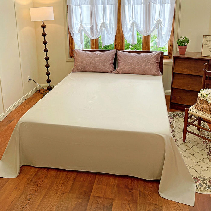 91家纺网 家纺一手货源 找家纺 耀悦家纺 2025年60支纯棉印花四件套长绒棉被套床单 江潮