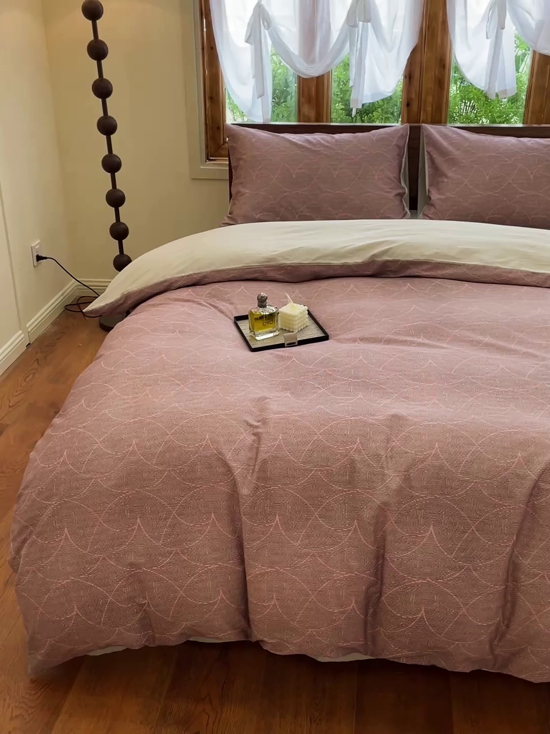 91家纺网 家纺一手货源 找家纺 耀悦家纺 2025年60支纯棉印花四件套长绒棉被套床单 江潮