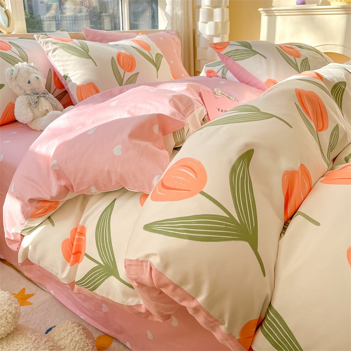 91家纺网 家纺一手货源 找家纺 （总）如约 2025新款全棉12868印花四件套