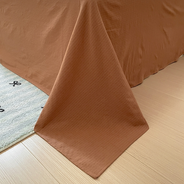 91家纺网 家纺一手货源 找家纺 水木坊 2025新款云感针织双层纱三件套四件套 小豹纹