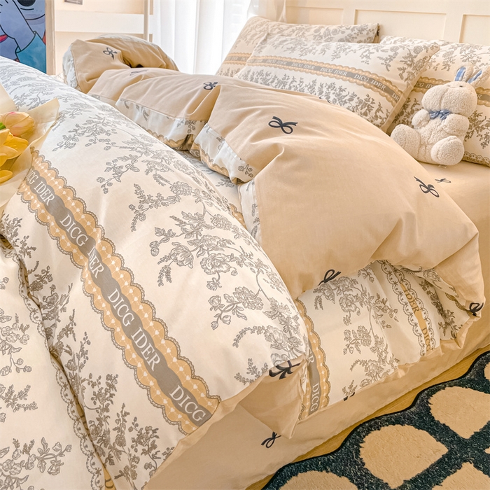 91家纺网 家纺一手货源 找家纺 （总）如约 2025春夏新款12868全棉印花单被套