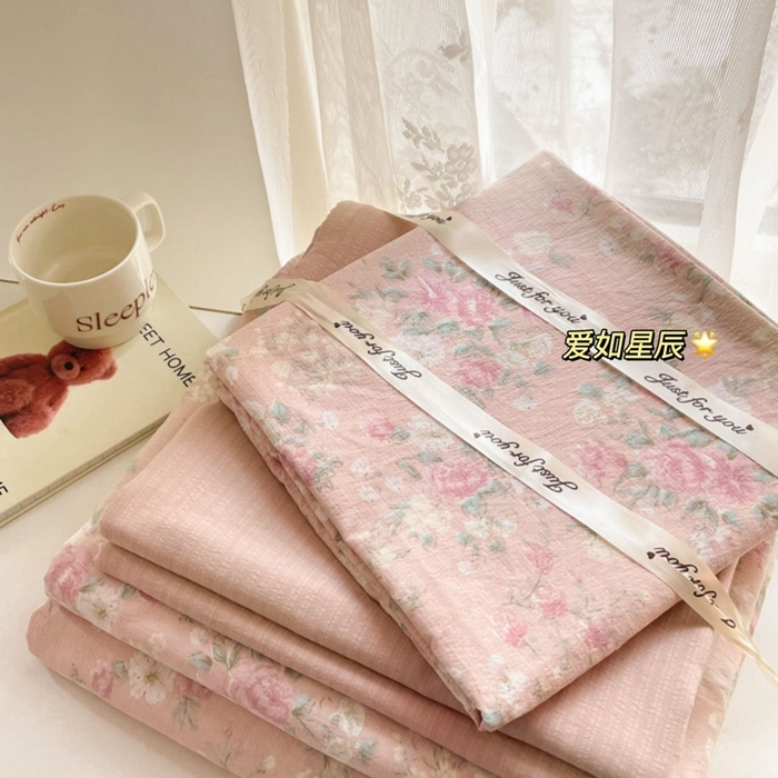 水木坊 2025新款云感针织双层纱三件套四件套 爱如星辰