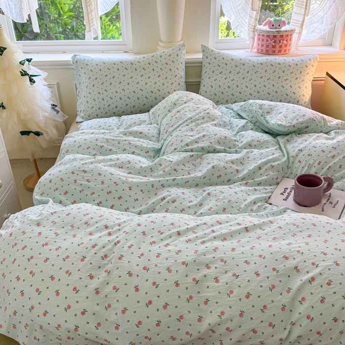 91家纺网 家纺一手货源 找家纺  （提供买家秀 爆款花型 不断货）2025新款超柔云感棉木棉双层纱单床单 旧情难续-绿