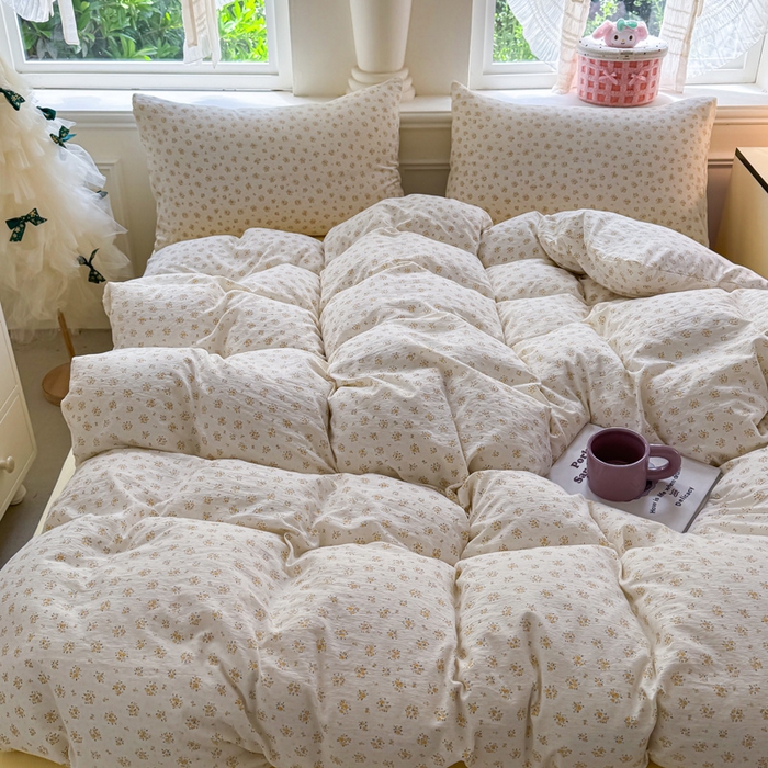 91家纺网 家纺一手货源 找家纺  （提供买家秀 爆款花型 不断货）2025新款超柔云感棉木棉双层纱单床单 橘子海