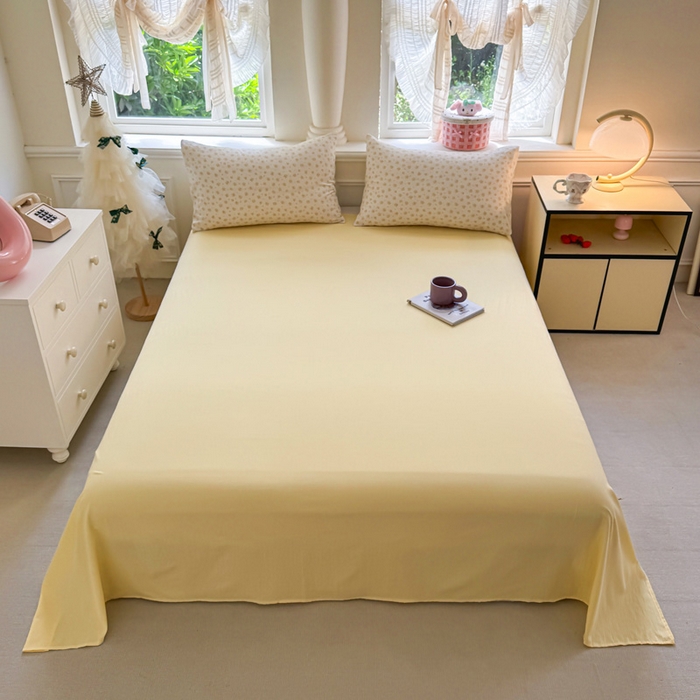  （提供买家秀 爆款花型 不断货）2025新款超柔云感棉木棉双层纱单床单 橘子海