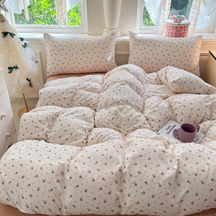 91家纺网 家纺一手货源 找家纺  （提供买家秀 爆款花型 不断货）2025新款超柔云感棉木棉双层纱单床单 旧情难续-咖