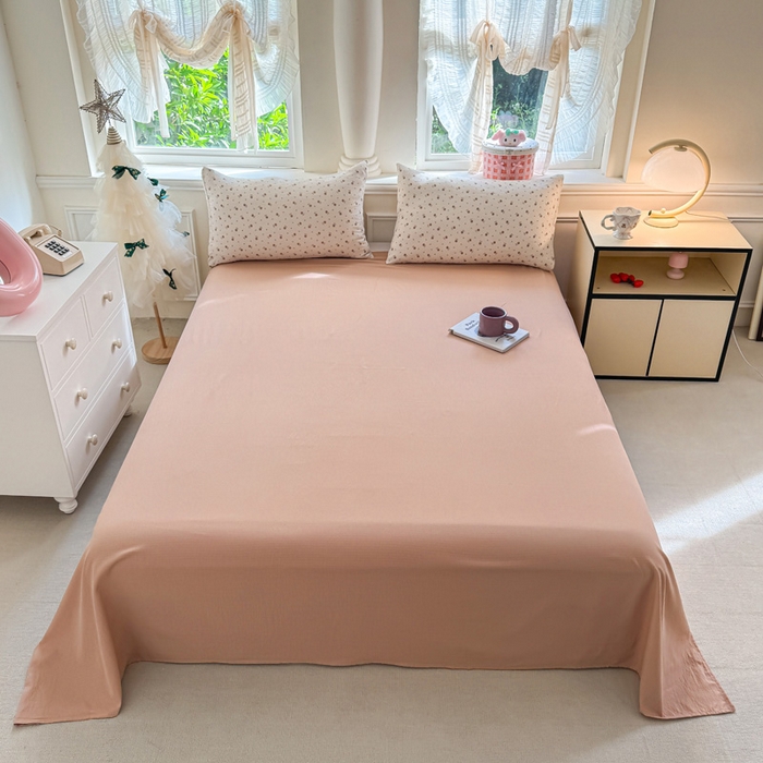  （提供买家秀 爆款花型 不断货）2025新款超柔云感棉木棉双层纱单床单 旧情难续-咖