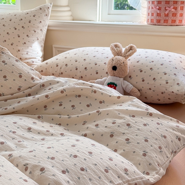 91家纺网 家纺一手货源 找家纺  （提供买家秀 爆款花型 不断货）2025新款超柔云感棉木棉双层纱单床单 旧情难续-咖