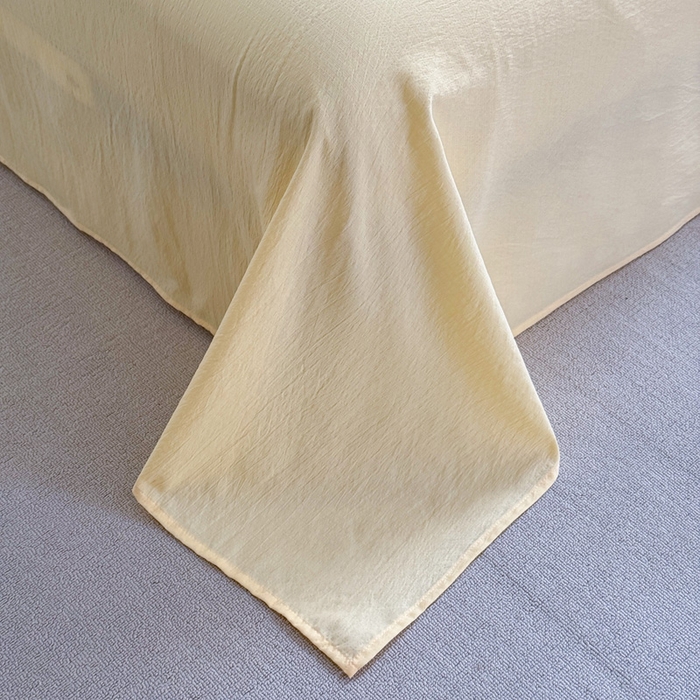 91家纺网 家纺一手货源 找家纺  （提供买家秀 爆款花型 不断货）2025新款超柔云感棉木棉双层纱单床单 橘子海