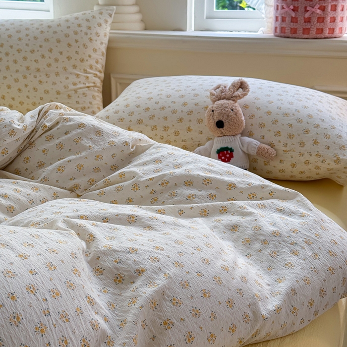 91家纺网 家纺一手货源 找家纺  （提供买家秀 爆款花型 不断货）2025新款超柔云感棉木棉双层纱单床单 橘子海