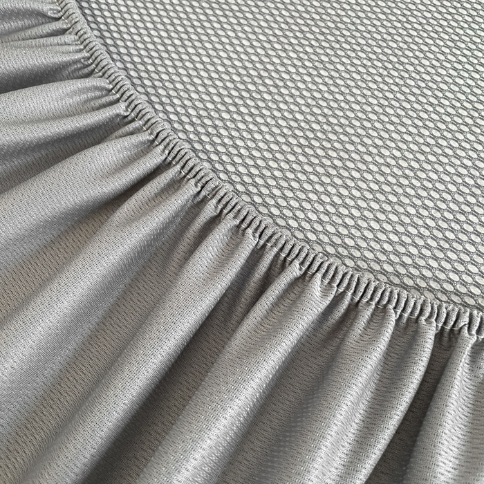 91家纺网 家纺一手货源 找家纺 欧邦2025新款提花冰豆豆床笠款夏被四件套-牡丹系列 牡丹-高级灰