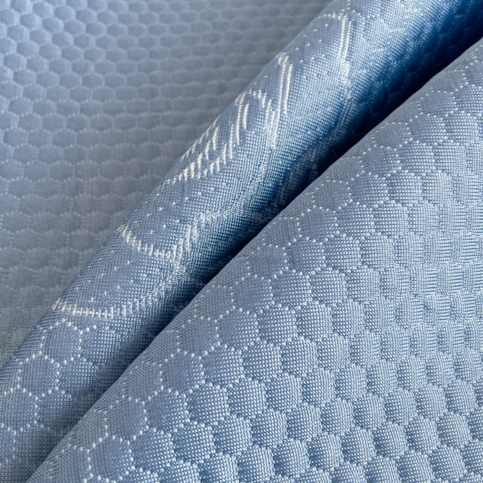 91家纺网 家纺一手货源 找家纺 欧邦2025新款提花冰豆豆床笠款夏被四件套-牡丹系列 牡丹-蓝灰