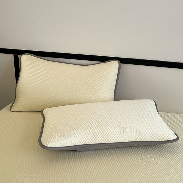 91家纺网 家纺一手货源 找家纺 欧邦2025新款提花冰豆豆床笠款夏被四件套-牡丹系列 牡丹-柠檬黄