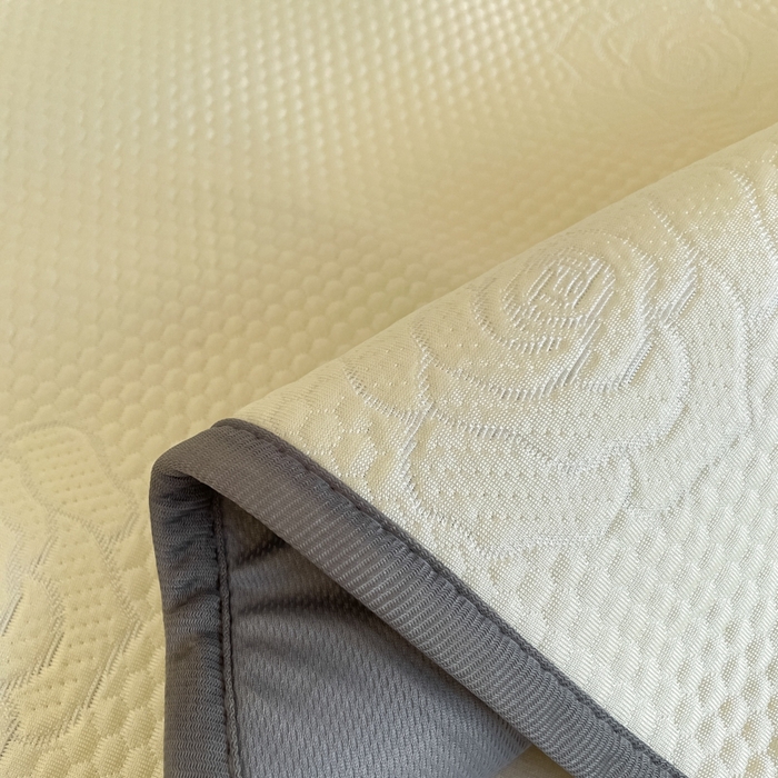 91家纺网 家纺一手货源 找家纺 欧邦2025新款提花冰豆豆床笠款夏被四件套-牡丹系列 牡丹-柠檬黄