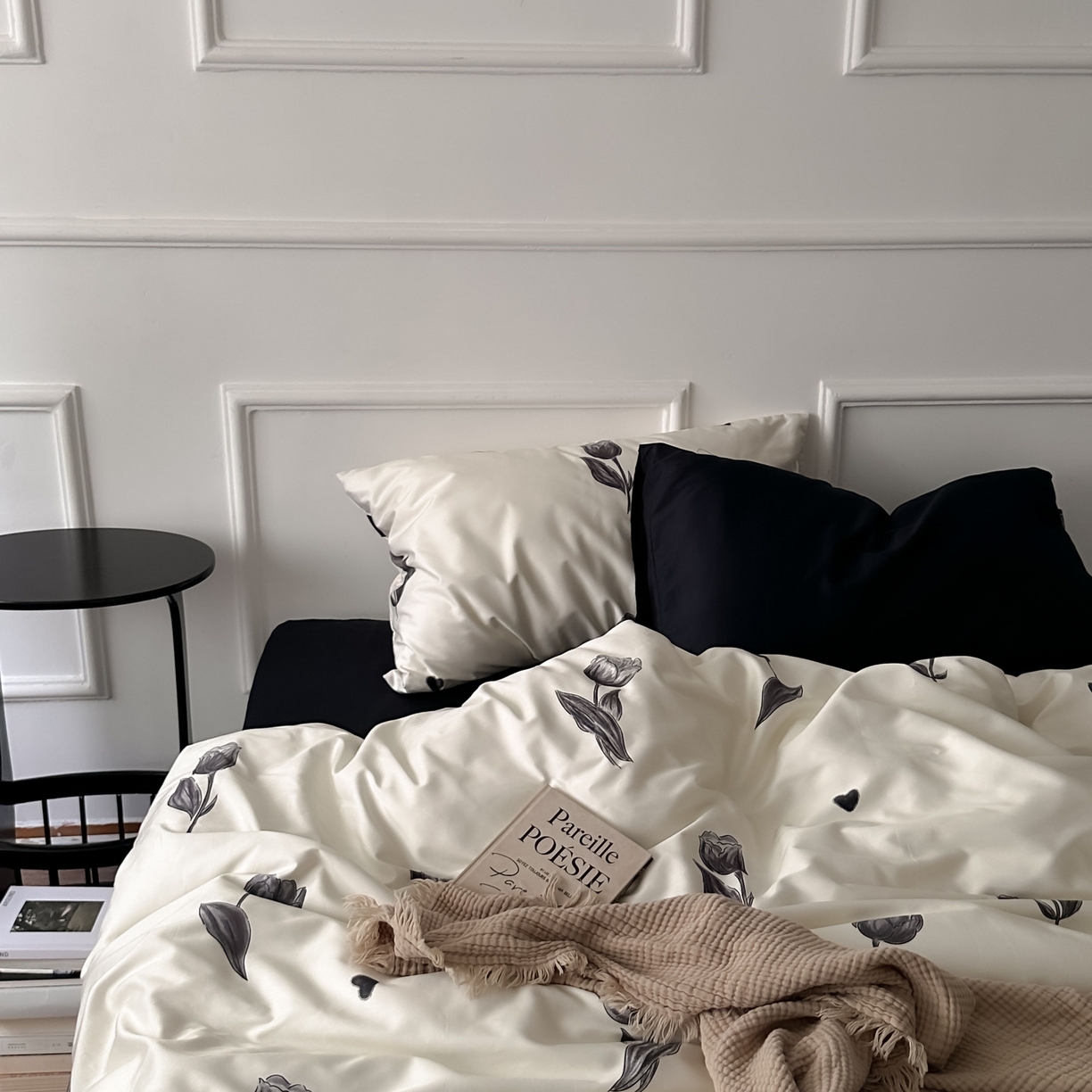 91家纺网 家纺一手货源 找家纺 （总）2025新款数码印花全棉四件套-玫瑰的故事（送手提袋）【严格控价券后不低于  318和338元 】