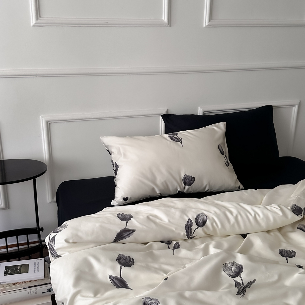 91家纺网 家纺一手货源 找家纺 （总）2025新款数码印花全棉四件套-玫瑰的故事（送手提袋）【严格控价券后不低于  318和338元 】