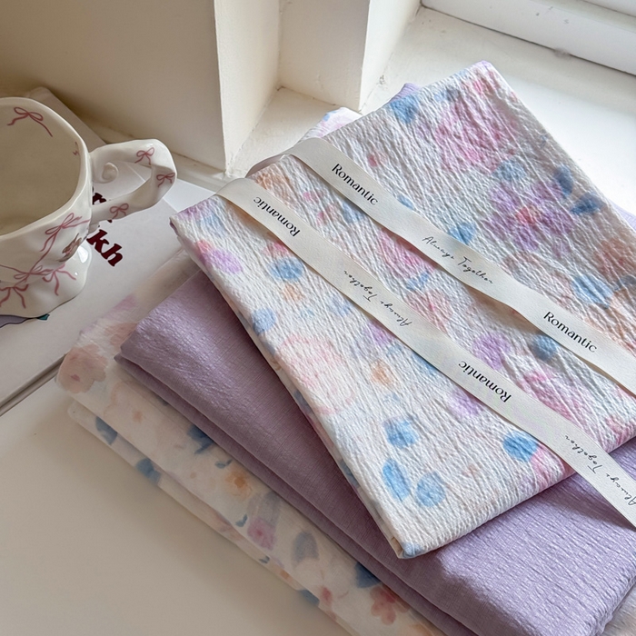 91家纺网 家纺一手货源 找家纺  （提供买家秀 爆款花型 不断货）2025新款超柔A类云感棉木棉双层纱四件套 时间画报