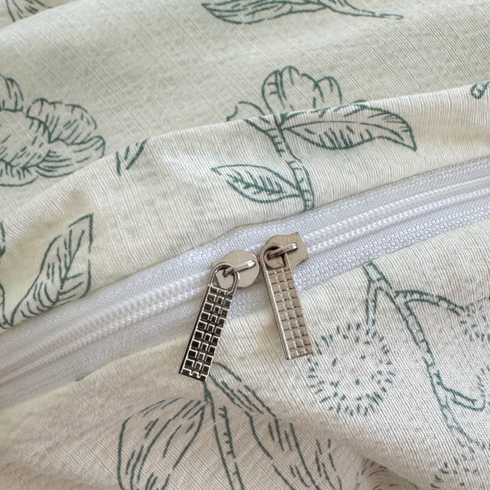 91家纺网 家纺一手货源 找家纺  （提供买家秀 爆款花型 不断货）2025新款超柔A类云感棉木棉双层纱四件套 海象森林