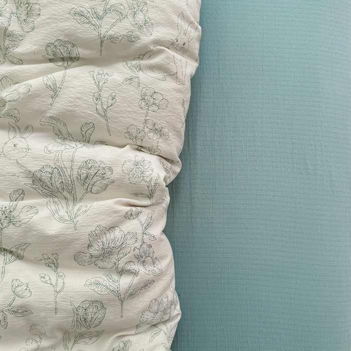 91家纺网 家纺一手货源 找家纺  （提供买家秀 爆款花型 不断货）2025新款超柔A类云感棉木棉双层纱四件套 海象森林