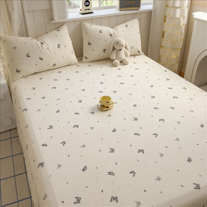 91家纺网 家纺一手货源 找家纺 丝芙妮家居（原乐视家纺） 2026新款A类云木棉床单系列 蝶香