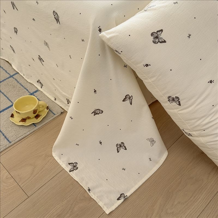 91家纺网 家纺一手货源 找家纺 丝芙妮家居（原乐视家纺） 2026新款A类云木棉床单系列 蝶香