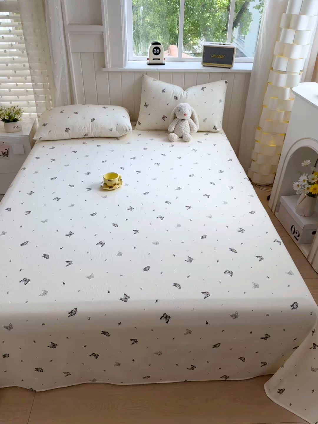 91家纺网 家纺一手货源 找家纺 丝芙妮家居（原乐视家纺） 2026新款A类云木棉床单系列 蝶香