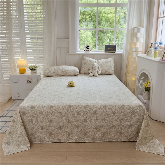 91家纺网 家纺一手货源 找家纺 丝芙妮家居（原乐视家纺） 2026新款A类云木棉床单系列 绿意