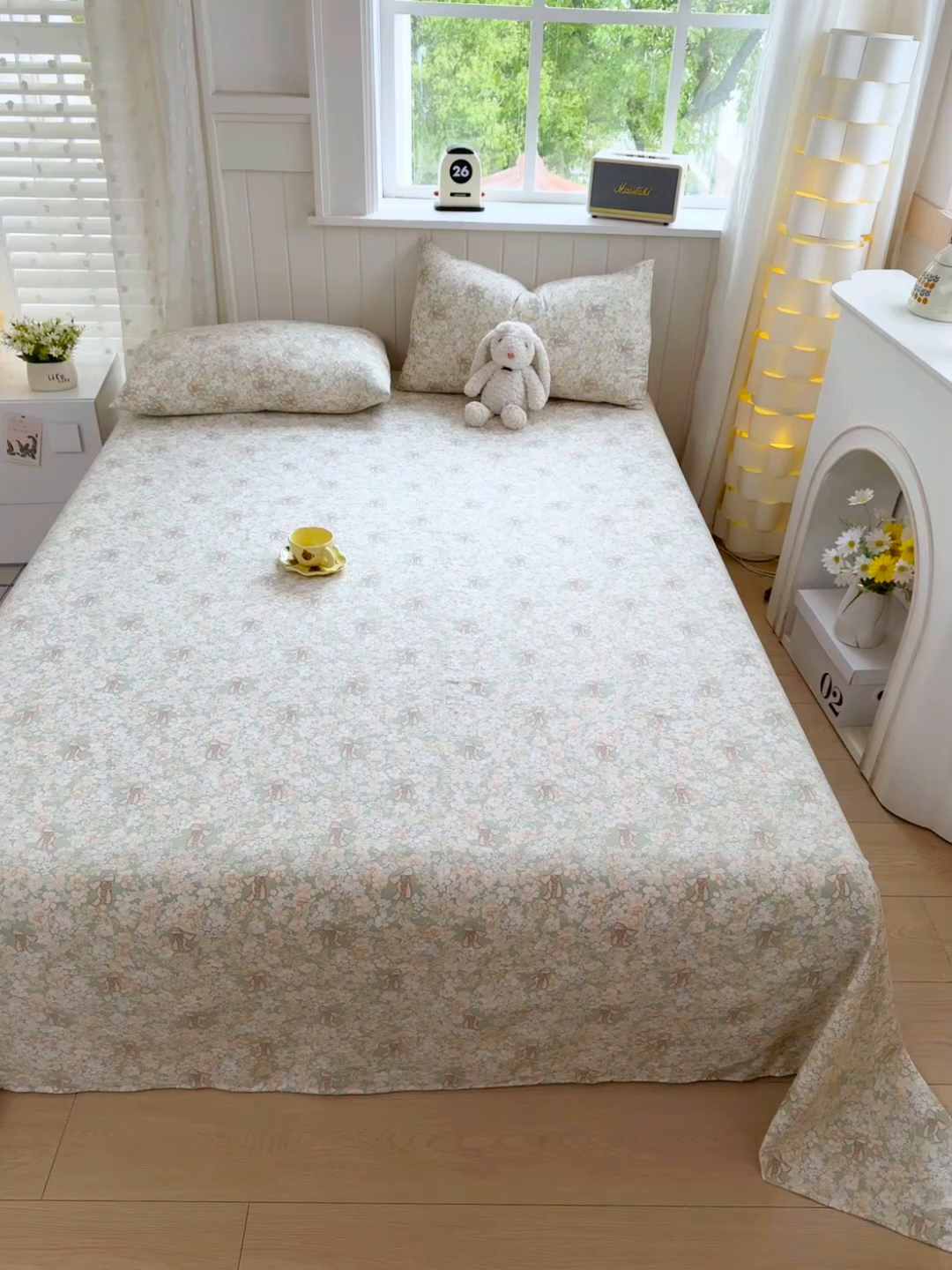 91家纺网 家纺一手货源 找家纺 丝芙妮家居（原乐视家纺） 2026新款A类云木棉床单系列 绿意